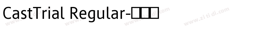 CastTrial Regular字体转换